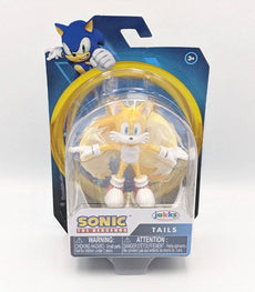 Tails Mini Figure 2.5 Inch collectible toy with 6 points of articulation in packaging.