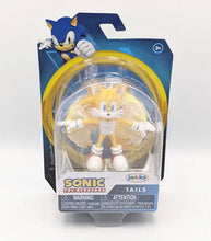 Load image into Gallery viewer, Tails Mini Figure 2.5 Inch collectible toy with 6 points of articulation in packaging.
