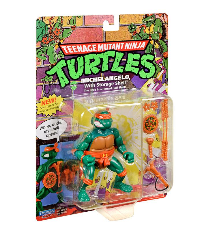 Teenage Mutant Ninja Turtles Classic Michelangelo action figure in original packaging with accessories.