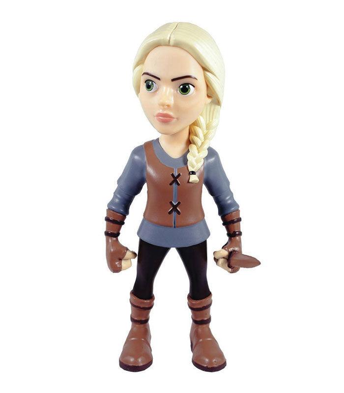 Witcher Ciri Minix Collectible Figure, hyper-stylized vinyl toy, 5 inches tall.