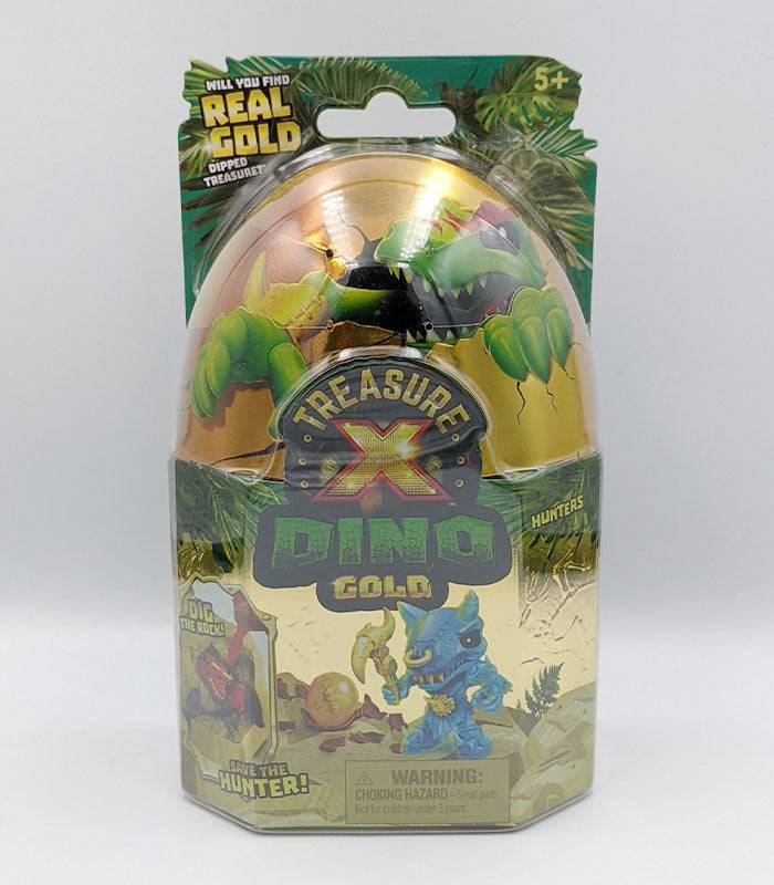 Treasure X Dino Gold Hunters pack with 10 levels of adventure and collectible figures.