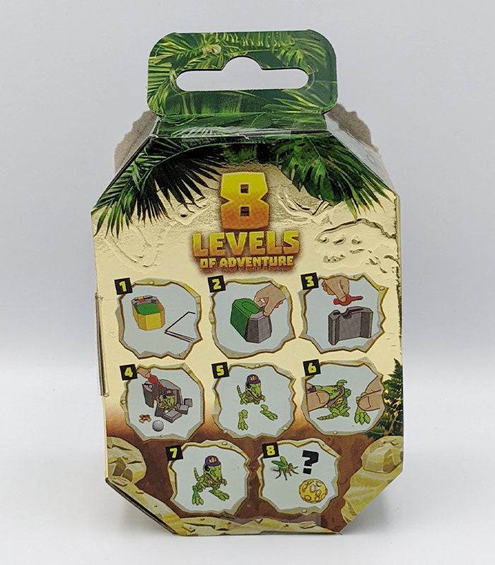 Treasure X Dino Gold Mini Dino pack with 8 levels of adventure.