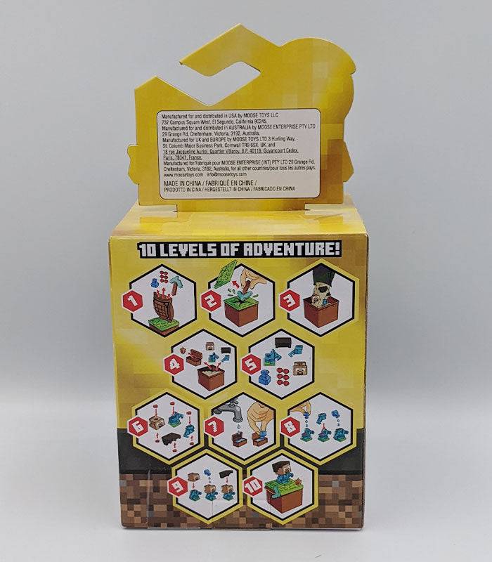 Treasure X Minecarft Overworld back of pack