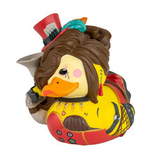 TUBBZ Borderlands 3 Moxxi Collectible Duck in red dress with gaming-themed details.