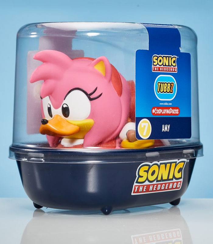 TUBBZ Sonic The Hedgehog Amy Rose Collectible Duck  in packaging
