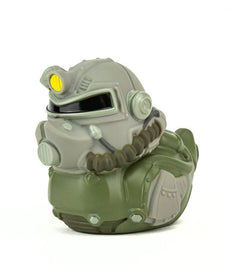 TUBBZ Fallout T-51 collectible duck in detailed cosplay armor.