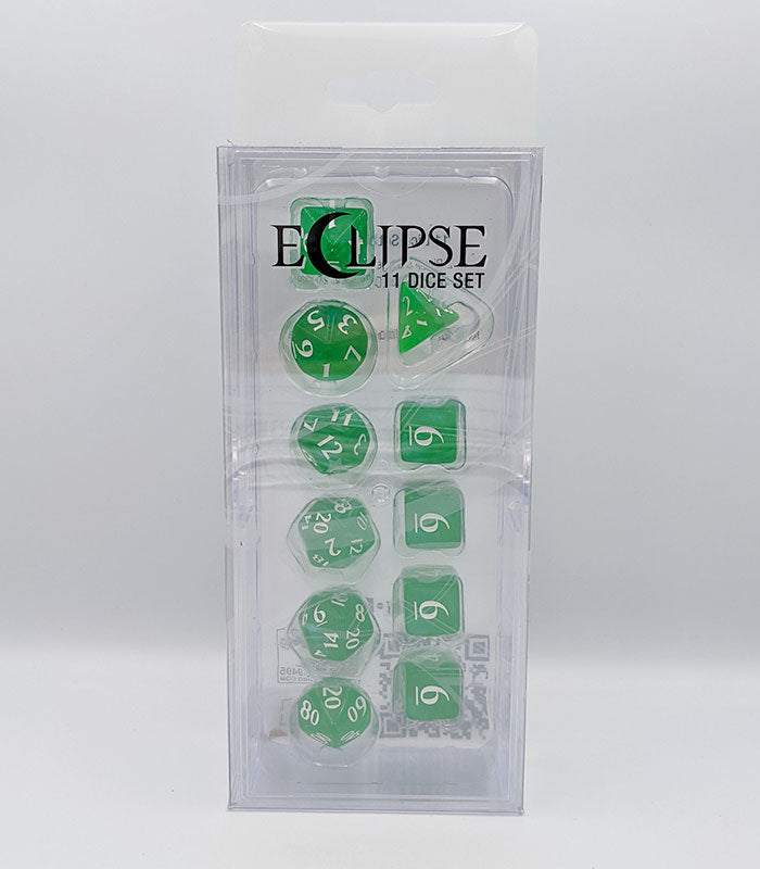 Ultra Pro Eclipse 11 Dice Set - Forest Green