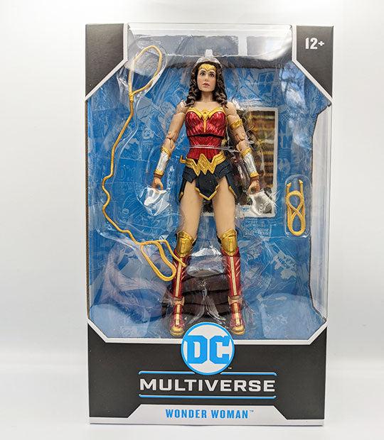 McFarlane Toys DC Multiverse Wonder Woman action figure in display box.
