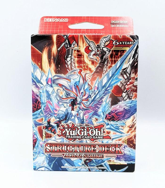 Yu-Gi-Oh! Albaz Strike Structure Deck packaging with dragonic artwork.