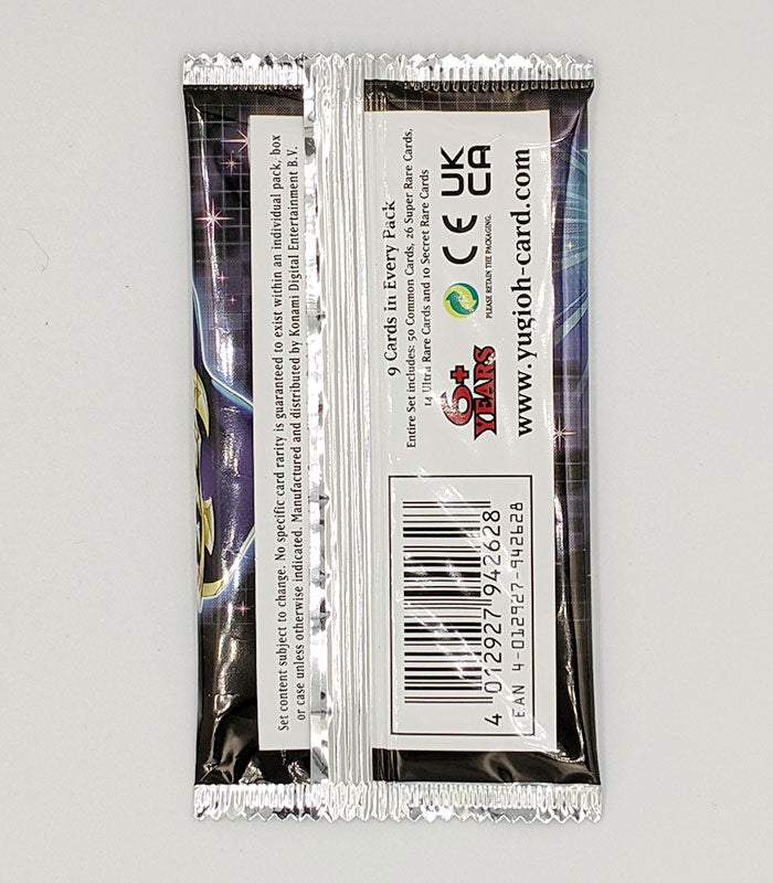 Yu-Gi-Oh! Battle Of Chaos Booster Pack back of booster pack