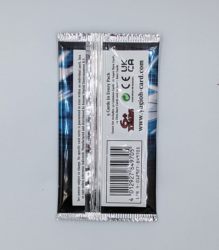 Yu-Gi-Oh! Dawn Of Majesty Booster Pack sealed with 9 collectible trading cards.