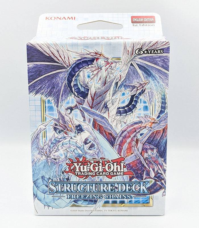 Yu-Gi-Oh! Structure Deck - Freezing Chains packaging with dragon artwork.