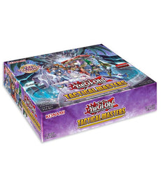 Yu-Gi-Oh! Tactical Masters Booster Box featuring vibrant packaging and collectible cards.