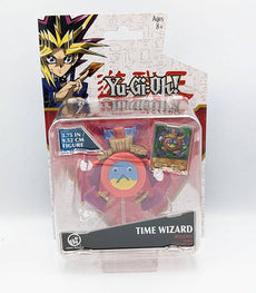 Time Wizard Yu-Gi-Oh! battle figure with exclusive card in packaging.